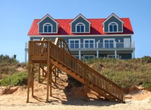 house on the beach front